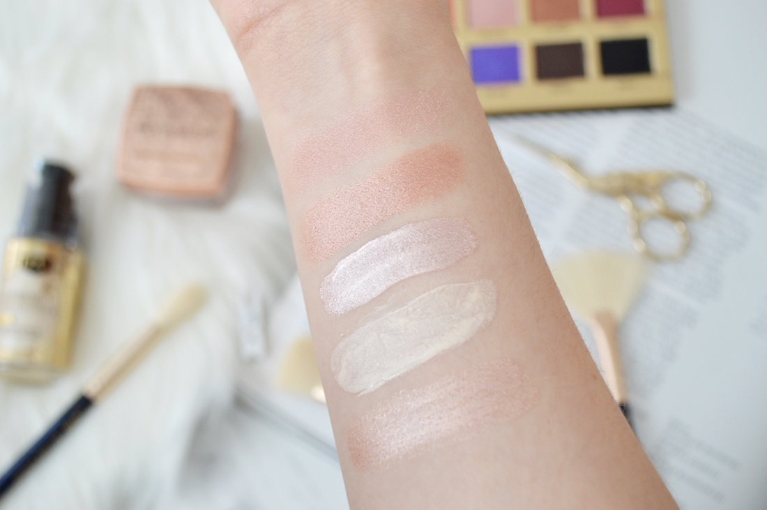 rozświetlacze swatche puderek.com.pl